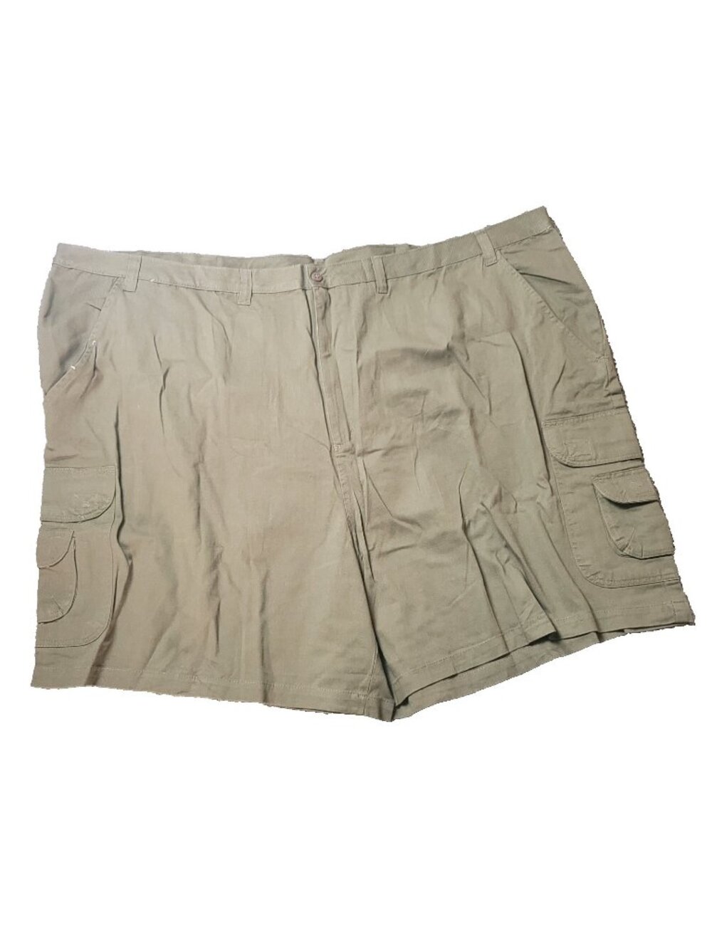KingSize Cargo Shorts Mens 62 Big Tall Khaki Elastic LL Chino y2K Green